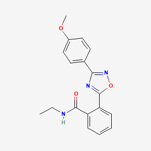 N-ethyl-2-[3-(4-methoxyphenyl)-1,2,4-oxadiazol-5-yl]benzamide