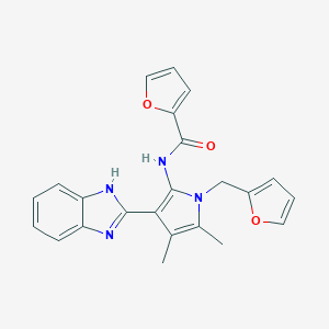 N-[3-(1H-benzimidazol-2-yl)-1-(2-furylmethyl)-4,5-dimethyl-1H-pyrrol-2-yl]-2-furamide