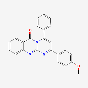 2-(4-methoxyphenyl)-4-phenylpyrimido[2,1-b]quinazolin-6-one