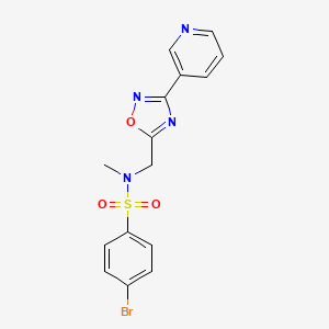 4-bromo-N-methyl-N-{[3-(3-pyridinyl)-1,2,4-oxadiazol-5-yl]methyl}benzenesulfonamide