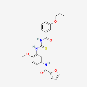 N-[3-({[(3-isobutoxybenzoyl)amino]carbonothioyl}amino)-4-methoxyphenyl]-2-furamide