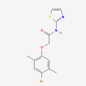 2-(4-bromo-2,5-dimethylphenoxy)-N-(1,3-thiazol-2-yl)acetamide