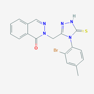 molecular formula C18H14BrN5OS B360303 2-{[4-(2-bromo-4-methylphenyl)-5-sulfanyl-4H-1,2,4-triazol-3-yl]methyl}-1(2H)-phthalazinone CAS No. 727419-63-8