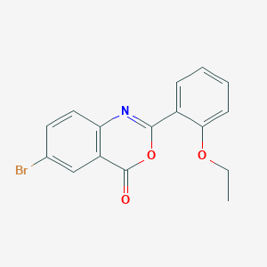 molecular formula C16H12BrNO3 B3603035 6-bromo-2-(2-ethoxyphenyl)-4H-3,1-benzoxazin-4-one 