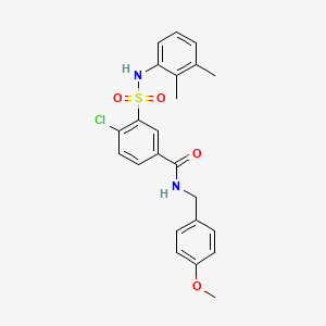 4-chloro-3-{[(2,3-dimethylphenyl)amino]sulfonyl}-N-(4-methoxybenzyl)benzamide