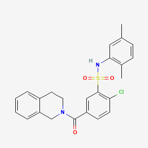 2-chloro-5-(3,4-dihydro-2(1H)-isoquinolinylcarbonyl)-N-(2,5-dimethylphenyl)benzenesulfonamide