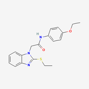 N-(4-ETHOXYPHENYL)-2-[2-(ETHYLSULFANYL)-1H-1,3-BENZODIAZOL-1-YL]ACETAMIDE