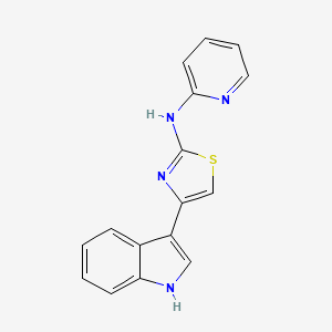 4-(1H-indol-3-yl)-N-pyridin-2-yl-1,3-thiazol-2-amine