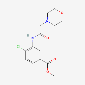 methyl 4-chloro-3-[(4-morpholinylacetyl)amino]benzoate