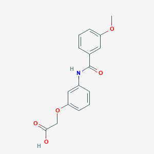 {3-[(3-methoxybenzoyl)amino]phenoxy}acetic acid