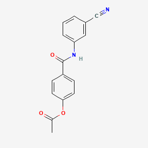 [4-[(3-Cyanophenyl)carbamoyl]phenyl] acetate