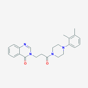 molecular formula C23H26N4O2 B360323 3-{3-[4-(2,3-dimethylphenyl)-1-piperazinyl]-3-oxopropyl}-4(3H)-quinazolinone CAS No. 900892-51-5