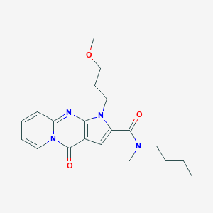 molecular formula C20H26N4O3 B360327 N-butyl-1-(3-methoxypropyl)-N-methyl-4-oxo-1,4-dihydropyrido[1,2-a]pyrrolo[2,3-d]pyrimidine-2-carboxamide CAS No. 900897-97-4