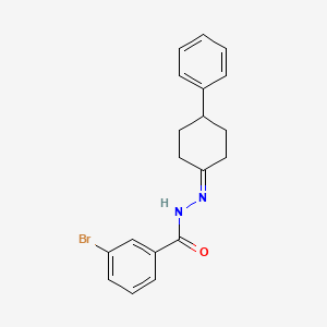 3-bromo-N'-(4-phenylcyclohexylidene)benzohydrazide