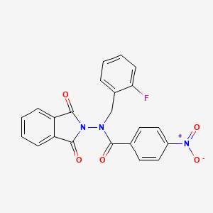 N-(1,3-dioxo-1,3-dihydro-2H-isoindol-2-yl)-N-(2-fluorobenzyl)-4-nitrobenzamide