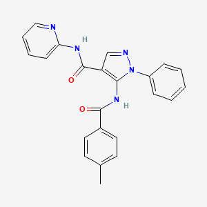 5-(4-METHYLBENZAMIDO)-1-PHENYL-N-(PYRIDIN-2-YL)-1H-PYRAZOLE-4-CARBOXAMIDE