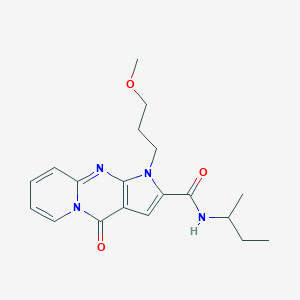 molecular formula C19H24N4O3 B360333 N-(sec-butyl)-1-(3-methoxypropyl)-4-oxo-1,4-dihydropyrido[1,2-a]pyrrolo[2,3-d]pyrimidine-2-carboxamide CAS No. 900895-87-6