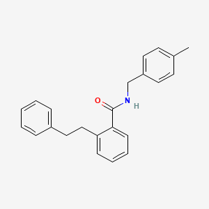 molecular formula C23H23NO B3603342 N-(4-methylbenzyl)-2-(2-phenylethyl)benzamide 