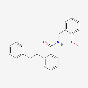 molecular formula C23H23NO2 B3603351 N-(2-methoxybenzyl)-2-(2-phenylethyl)benzamide 