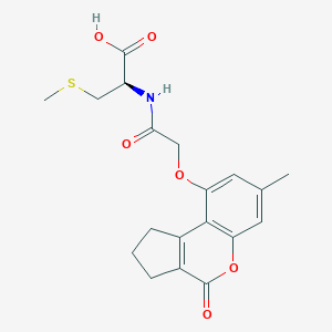 methyl-N-{[(7-methyl-4-oxo-1,2,3,4-tetrahydrocyclopenta[c]chromen-9-yl)oxy]acetyl}cysteine