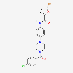 5-bromo-N-{4-[4-(4-chlorobenzoyl)-1-piperazinyl]phenyl}-2-furamide