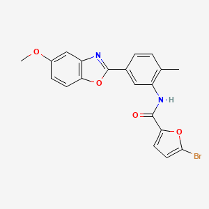 5-bromo-N-[5-(5-methoxy-1,3-benzoxazol-2-yl)-2-methylphenyl]furan-2-carboxamide