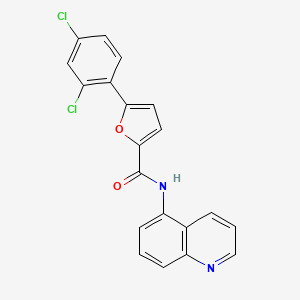 molecular formula C20H12Cl2N2O2 B3603503 5-(2,4-dichlorophenyl)-N-5-quinolinyl-2-furamide 