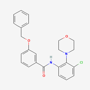 molecular formula C24H23ClN2O3 B3603507 3-(benzyloxy)-N-[3-chloro-2-(4-morpholinyl)phenyl]benzamide 