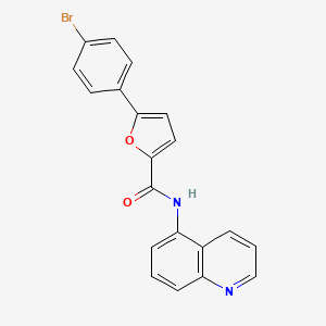 molecular formula C20H13BrN2O2 B3603540 5-(4-bromophenyl)-N-5-quinolinyl-2-furamide 