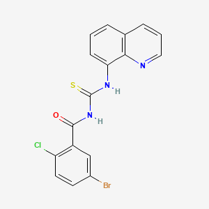 5-bromo-2-chloro-N-(quinolin-8-ylcarbamothioyl)benzamide