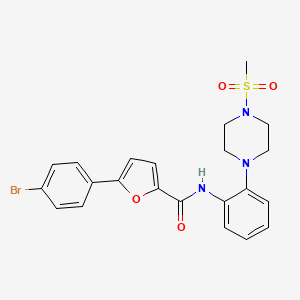 5-(4-bromophenyl)-N-{2-[4-(methylsulfonyl)-1-piperazinyl]phenyl}-2-furamide