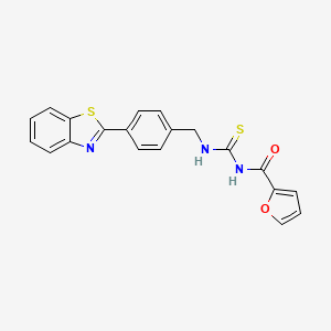 N-({[4-(1,3-benzothiazol-2-yl)benzyl]amino}carbonothioyl)-2-furamide