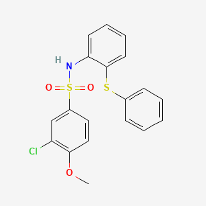 3-chloro-4-methoxy-N-[2-(phenylthio)phenyl]benzenesulfonamide