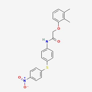 2-(2,3-dimethylphenoxy)-N-{4-[(4-nitrophenyl)thio]phenyl}acetamide