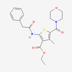 ethyl 4-methyl-5-(4-morpholinylcarbonyl)-2-[(phenylacetyl)amino]-3-thiophenecarboxylate