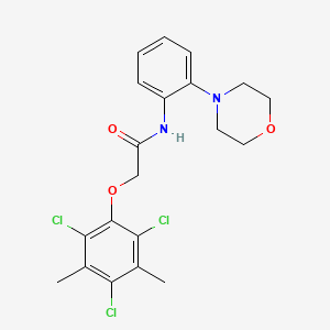 N-[2-(4-morpholinyl)phenyl]-2-(2,4,6-trichloro-3,5-dimethylphenoxy)acetamide