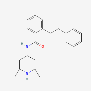 2-(2-phenylethyl)-N-(2,2,6,6-tetramethylpiperidin-4-yl)benzamide