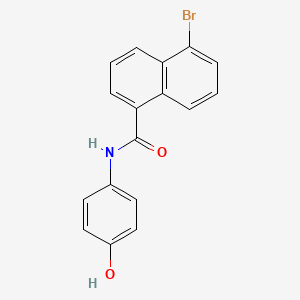 5-bromo-N-(4-hydroxyphenyl)naphthalene-1-carboxamide