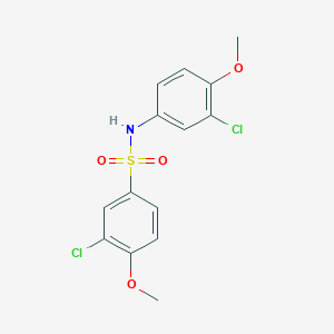 3-chloro-N-(3-chloro-4-methoxyphenyl)-4-methoxybenzenesulfonamide