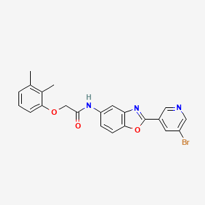 N-[2-(5-bromo-3-pyridinyl)-1,3-benzoxazol-5-yl]-2-(2,3-dimethylphenoxy)acetamide