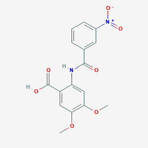 4,5-dimethoxy-2-[(3-nitrobenzoyl)amino]benzoic acid