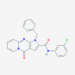 molecular formula C24H17ClN4O2 B360394 1-benzyl-N-(3-chlorophenyl)-4-oxo-1,4-dihydropyrido[1,2-a]pyrrolo[2,3-d]pyrimidine-2-carboxamide CAS No. 900895-82-1