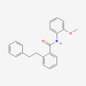 molecular formula C22H21NO2 B3603966 N-(2-methoxyphenyl)-2-(2-phenylethyl)benzamide 