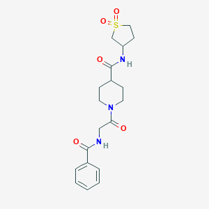 1-[(benzoylamino)acetyl]-N-(1,1-dioxidotetrahydro-3-thienyl)-4-piperidinecarboxamide