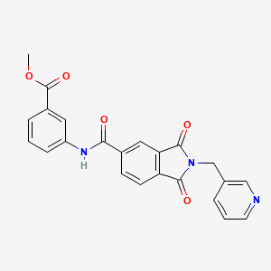 methyl 3-({[1,3-dioxo-2-(3-pyridinylmethyl)-2,3-dihydro-1H-isoindol-5-yl]carbonyl}amino)benzoate