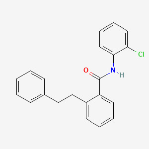 molecular formula C21H18ClNO B3604091 N-(2-chlorophenyl)-2-(2-phenylethyl)benzamide 