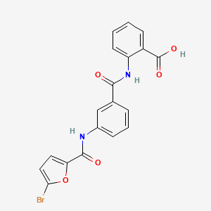 2-({3-[(5-bromo-2-furoyl)amino]benzoyl}amino)benzoic acid