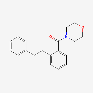 molecular formula C19H21NO2 B3604155 4-[2-(2-phenylethyl)benzoyl]morpholine 