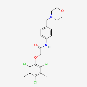 N-[4-(4-morpholinylmethyl)phenyl]-2-(2,4,6-trichloro-3,5-dimethylphenoxy)acetamide