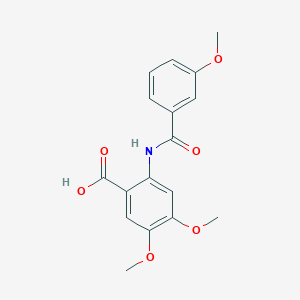 4,5-dimethoxy-2-[(3-methoxybenzoyl)amino]benzoic acid